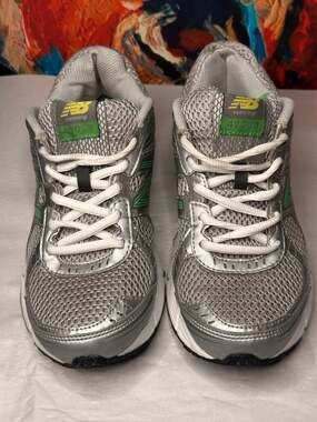 New Balance 470v3 Running Shoes Women's Size 6.5 Silver Green W470SG3